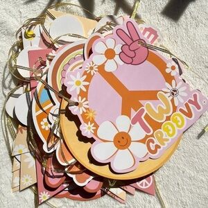 Get Ready to Groove: Unleash the Retro Vibe‎ w Our Two Groovy Party Decorations!